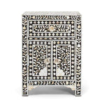 Mother of Pearl Floral Bedside Table - Vanty