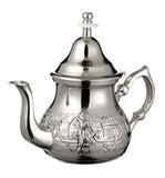 Moroccan Silver Teapot Traditional with Integrated - Vanty