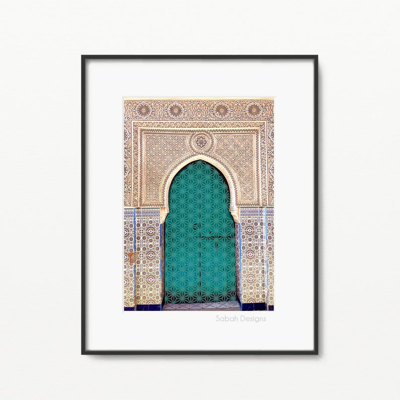 Marocain Darbar Jade a4 impression islamique Home Decor - Vanty