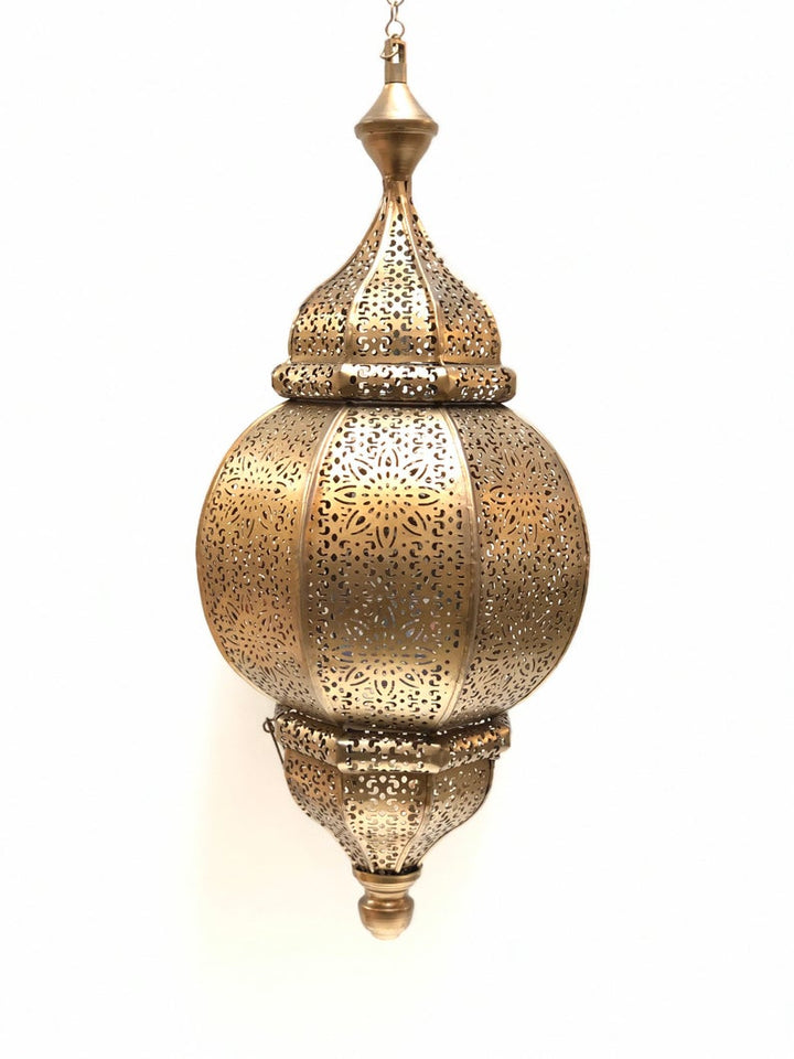 Moroccan Style Hanging Lamp Perforated Metal - Vanty